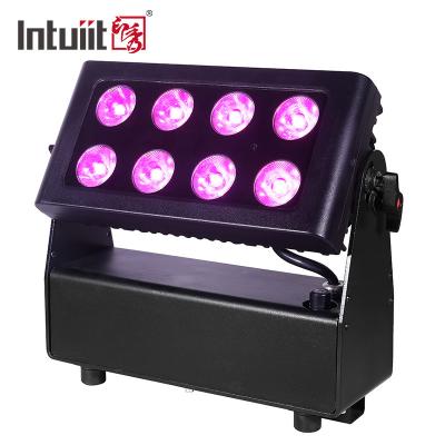 China 8*15w Ip65 Outdoor Waterproof Led Wall Washer Battery Powered Stage City Color Led Wash Light for sale