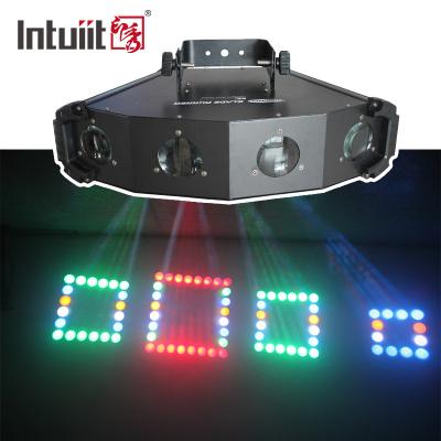 China RoHS LED Strobe Disco Laser Light 4 Eye RGBW DJ Party Projector Beam Lights for sale