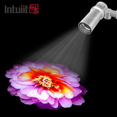 China 100V Exterior Gobo Projector HD 60W Dmx LED Logo Gobo Rotating Projector Light Image Building Projection for sale