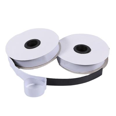 China Black Polyester Self Adhesive Hook And Loop Tape For Stationery Household for sale