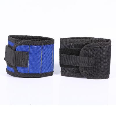 China Customized Polyester Nylon Webbing Straps Magnetic Tool Wristband for sale