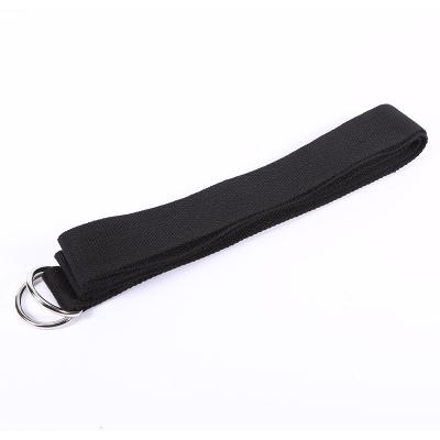 China 10ft Yoga Elastic Strap Premium Athletic Stretch Band With Adjustable Metal D Ring Buckle for sale