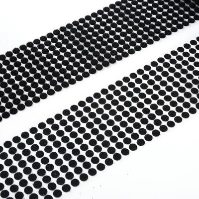 China 0.39 Inch Sticky Back Coins Self Adhesive Nylon Hook & Loop Dots for sale