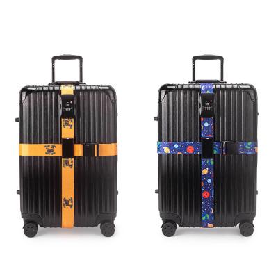 China Nylon Webbing Velcro Luggage Straps Airport Travel Luggage Straps for sale