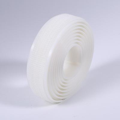 China 25m/roll White Plastic Hook And Loop Fastener Tape Environmental Protection for sale