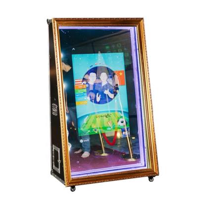 China Hot Sell Portable Touch Screen Magic Mirror Selfie Me Booth Mirror Photo Booth Shell With Discount for sale
