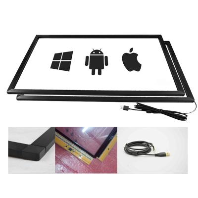 China Usb multi diy ir touch screen conversion frame overlay kit infrared ir touch frame for tv for sale