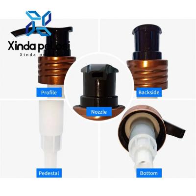 China 24 410 Goldveredelung Shampoo Lotion Dispenser Pumpe Ersatz Flüssiger Aluminium Für Kosmetikflaschen zu verkaufen