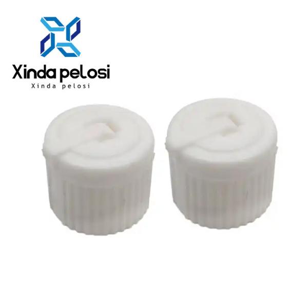 Quality PP Plastic Spout Caps White Turret Spout Dispensing Caps 24mm 28mm for sale