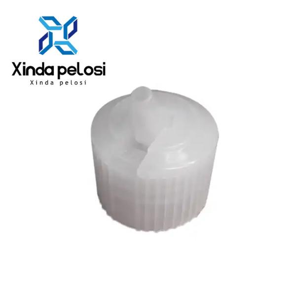 Quality PP Plastic Spout Caps White Turret Spout Dispensing Caps 24mm 28mm for sale