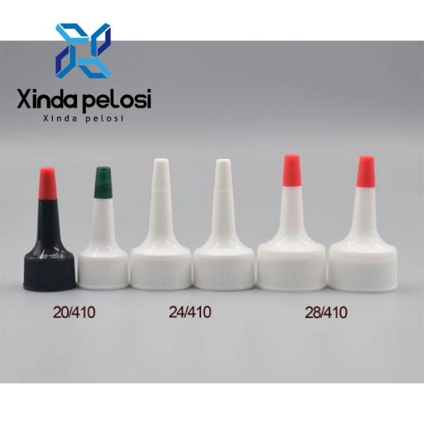 Quality PP Pointed Bottle Cap Plastic Spout Pouch Cap Color Long Nozzle for sale