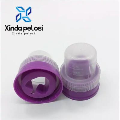 China Dubbellaag Wasgoed Vloeibare Wasmiddel Kappen Sproei fleskoppen Plastic fleskoppen Squeeze Top Te koop