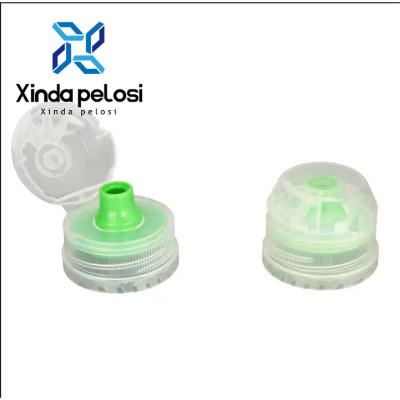 China Capas de doble tapa de plástico con tornillo para botellas de agua potable en venta