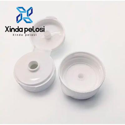 China Cap Flip Top Pour Spout Caps Cosmético Bala de Forma Redonda Desinfetante de plástico PE à venda