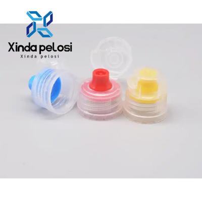 China 18 mm 19 mm Caps de plástico Flip Top para la miel válvula de silicio Cap Flip-Off en venta