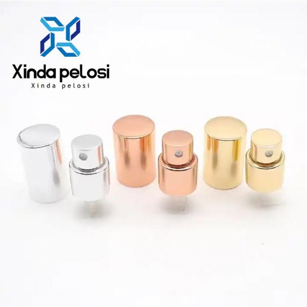 Quality Atomizer Perfume Pump Sprayer Gold Aluminum Curved Trigger Electroplating Lotion for sale