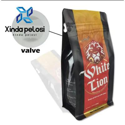 China Plastic Food Packaging Bags Coffee Valve Degassing  To Keep Coffee Fresh for sale