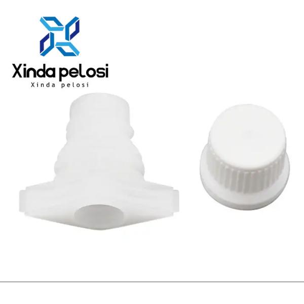 Quality Standup Pouch Cap Plastic Food Spout Cover Flexible Packaging Cap Fitment for sale