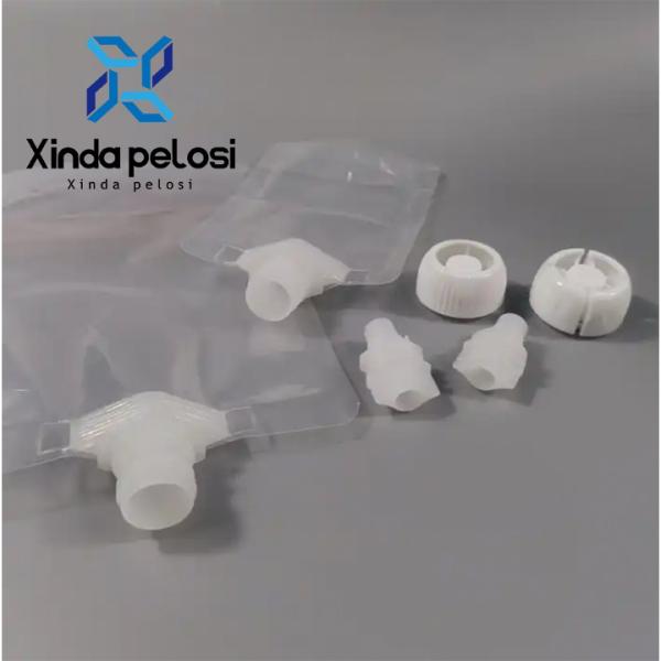 Quality Plastic Spout Caps Recyclable Anti Choke Pouch Spout With Spout Cap Rounded for sale