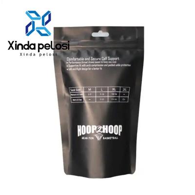 China Plastic Pouch Zipper Water Proof Stand Up Matte Zip Bag With Window Eco Friendly for sale