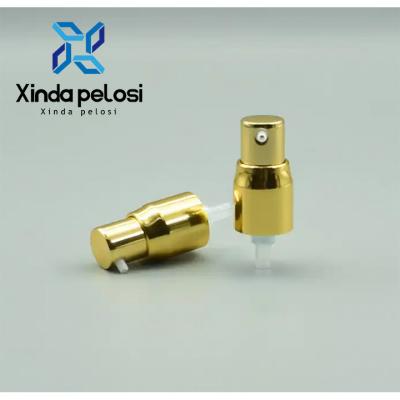 China 24 415 24 410 Gold Lotion Pumpe Feinschmelz Sprüher Pumpe Aluminiumkappe für Flaschendeckel zu verkaufen