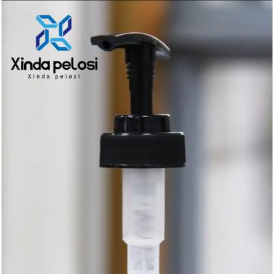 China Hand Lotion Pump Dispenser Black Liquid Soap Dispenser Plastic for sale
