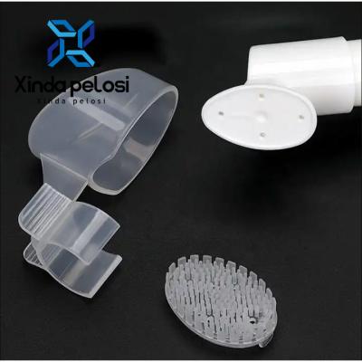 China 40mm Foaming Soap Pump Emulsion Mousse Plastic Lotion Bottle Foaming Face Wash Bottle With Brush for sale