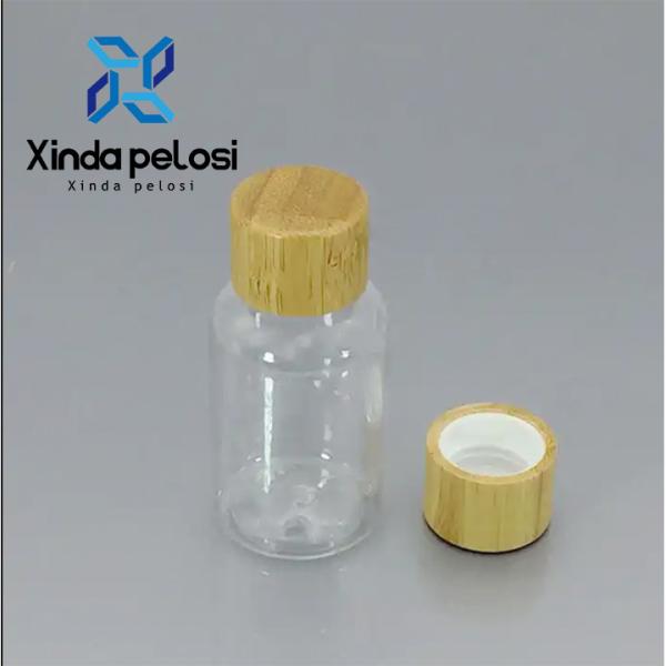 Quality Wooden Cosmetic Bottle Caps Custom Packaging Eco Portable Recyclable Bamboo for sale