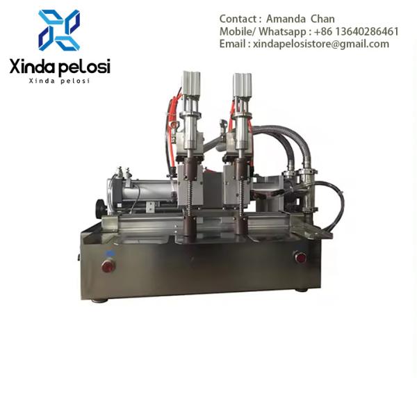 Quality Semi-Automatic Stand Up Pouch Filling And Sealing Machine For Cosmetic Cream for sale