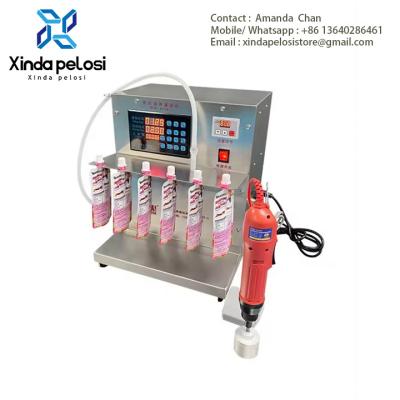 Cina One Head Stand Up Pouch Food Grade Bag Filling And Sealing Machine Juice Spout Pouch Bag Filling Machine in vendita