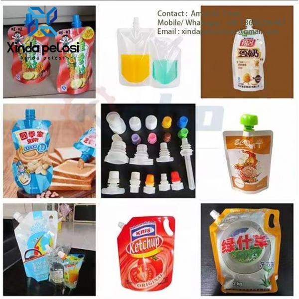 Quality Automatic Magnetic Stand Up Spout Pump Water Oil Yogurt Pouch Filling Packing for sale