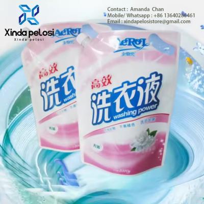 China Custom Logo Plastic Packaging Stand Up Resealable Liquid Plastic Pouches With Gravure Printing zu verkaufen