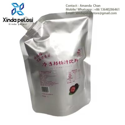 中国 Food Grade Material Safe Transparent Nozzle Stand Up Pouch Packaging With Natural Suction Nozzle 販売のため