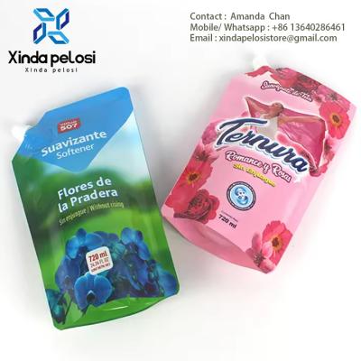 China Custom Printed Food Nozzle Packaging Bags Stand Up Pouch With Spout Packaging en venta