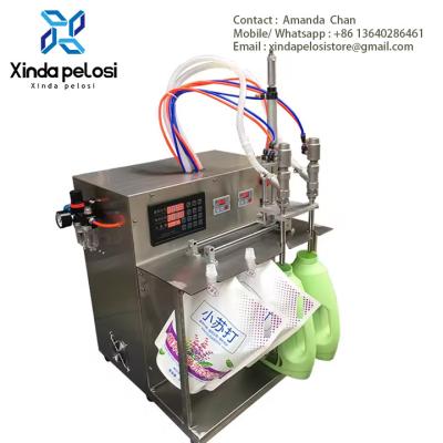 China Small Semi-Automatic Multi-Head Large Flow Bag Washing Liquid ,Cup Filling Sealing Machine en venta