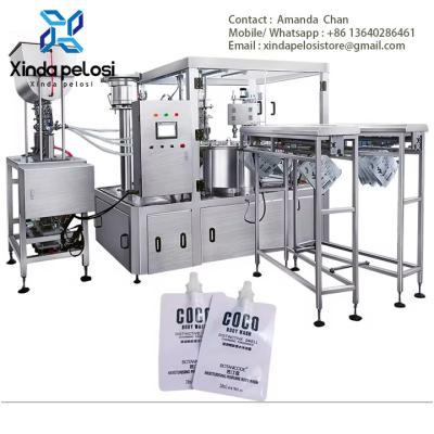 China Easy To Operate , Fully Automatic Stand Up Pouch Juice Packet Sealing Machine Te koop