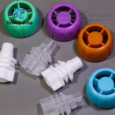 China Custom Factory PE Drink/Jelly/Yogurt/Sauce Double Gap Baby Cap Plastic Spout Cap For Sale for sale