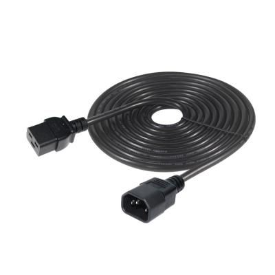 China 16 Amp AC Power Cable Industrial C14 Plug VDE Power Cord 15A 250V 14AWG for sale