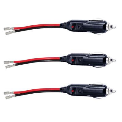 China Fuse 15A 30A Car Cigarette Lighter Extension Cable 1ft  SPT-2 16AWG for sale