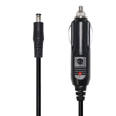 China Portable DC12V Car Cigarette Lighter Plug Cable With 5.5mm*2.1mm Connector for sale