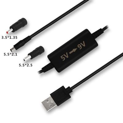 China 8m USB para cabo de alimentação DC Aumente o seu roteador WIFI e câmera com 5V para 12V Converter à venda