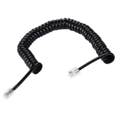 China 16MHz Telephone Line Cable Coiled Phone Handset Cord 24/26/28/30AWG for sale