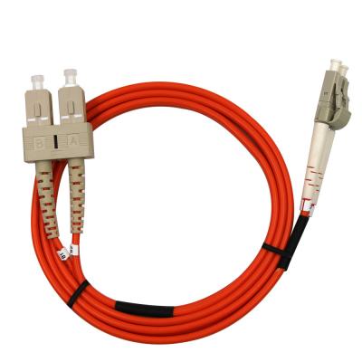 China Duplex 3Mtr Upc 2C Om4 Mtp Mpo Cable Lc To Lc Patch Cord Om3 2 Conductors for sale