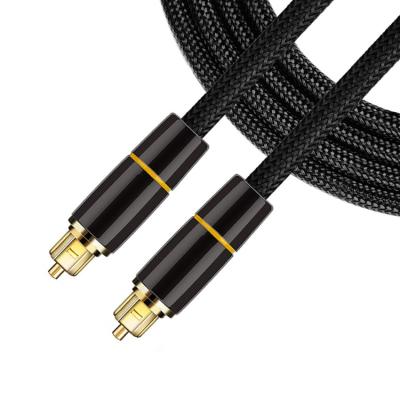China Modo único 24k Cable de audio de fibra óptica dorada para interfaz digital en venta