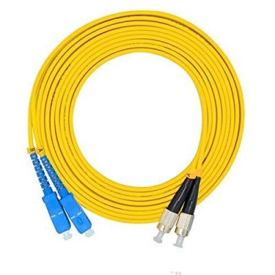 China 10Ft Fiber Optic Patch Cord With Lc Fc St Os2 9-125Um  2Core SC Male Adapter for sale