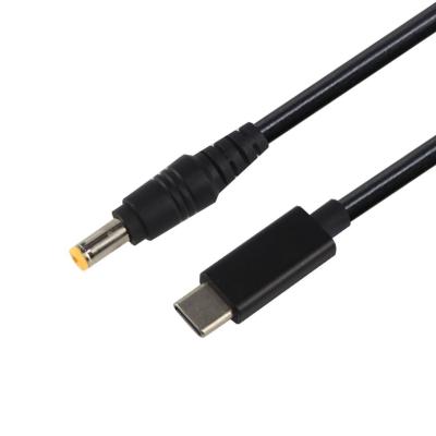 China 20V 15V 9V 5V PD Charging Cable USB Type C 3.1 Male To DC Male 5521 5525mm Connector for sale