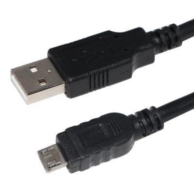 China Cable de datos Micro-USB negro para cámara y MP3 1m 1.5m Protección de trenzas en venta