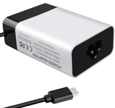 China Universal Iec C6 Input Type C Laptop Charger With 45W Output And Quick Charge 3.0 for sale