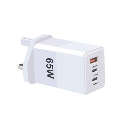 China Phone Pd  Quick Travel Type-C Usb C 65W Gan Charger Overcurrent Protection for sale