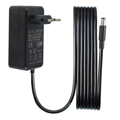 China EU Wall Plug 1M 22AWG Power Supply Adapter 12V 5A 5521Mm For LED CCTV Camera for sale